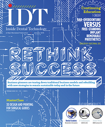 Inside Dental Technology January 2015 Cover