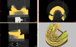 Figure 7. Newly created 3D objects of the cast, guide, and diagnostic wax-up.